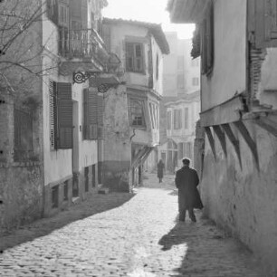 Griechenland. Thessaloniki. Blick in die Altstadt.