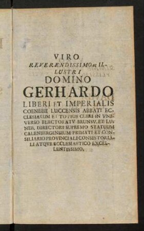 2r-4v, Viro Reverendissimo ac Illustri Domino Gerhardo ...