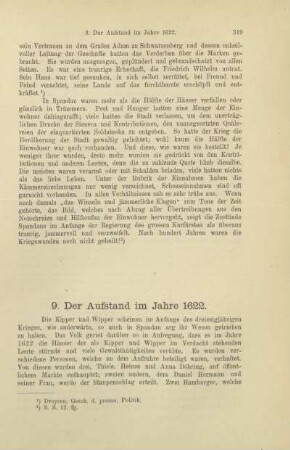 9. Der Aufstand im Jahre 1622