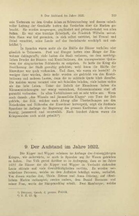 9. Der Aufstand im Jahre 1622