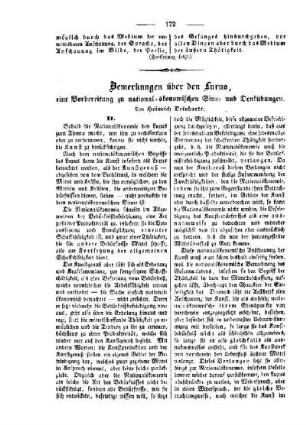 Bemerkungen über den Luxus, eine Vorbereitung zu national-ökonomischen Sinn- und Denkübungen