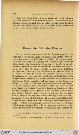 Drusus, der Sohn des Tiberius