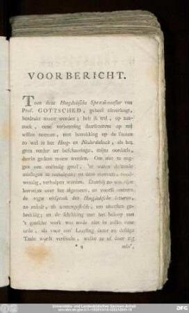 Voorbericht.
