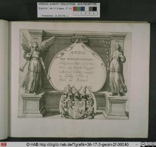 Aufzug des durchleuchtigen hochgebornen Fürsten und Herren, Herren Georg Friderichen Marggrafen zu Baden und Hochberg.