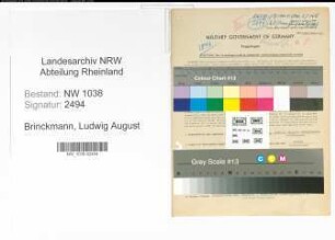 Entnazifizierung Ludwig August Brinckmann , geb. 09.06.1908 (Kaufmaennischer Angestellter)
