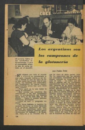 Los argentinos son los campeones de la glotonería