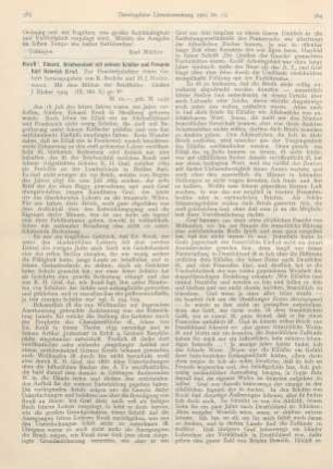 383-385 [Rezension] Reuß, Eduard, Reuß‘ Briefwechsel mit seinem Schüler und Freunde Karl Heinrich Graf
