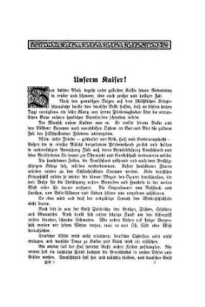 Unserm Kaiser!