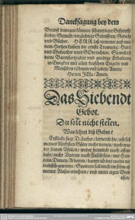 Das Siebendt Gebot. Du solst nicht stelen