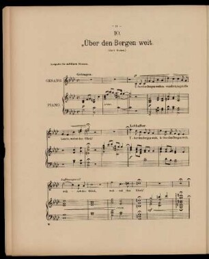 Über den Bergen weit