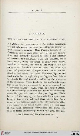 Chapter X: The reliefs and inscriptions of Athenian tombs