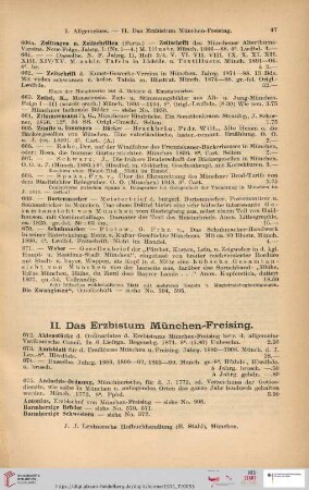 II. Das Erzbistum München-Freising (Nr. 672 - 726)