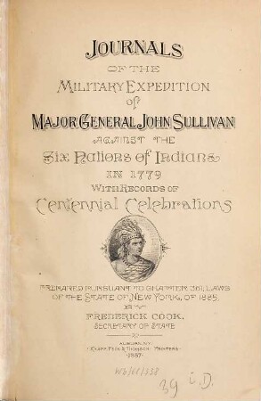 Journals of the Military Expedition of Major General John Sullivan against the Six Nations of Indians in 1779