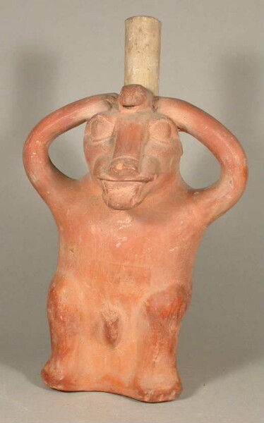 Anthropo-zoomorphic figure (felid or fox?)