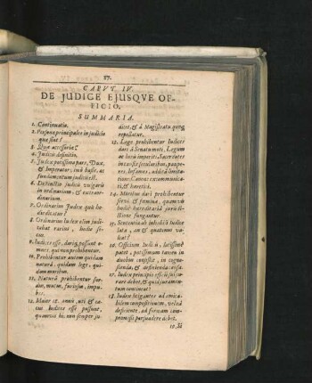 Caput IV. De Iudice Eiusque Officio.