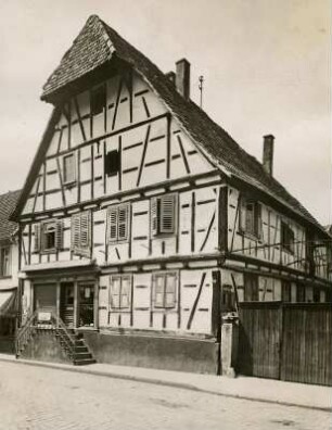 Hauptstrasse 75b, Fahrradwerkstätte. Fachwerk