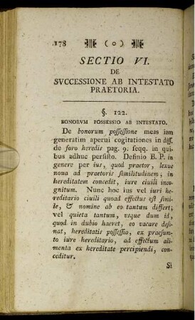 Sectio VI. De Successione Ab Intestato Praetoria.