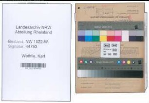 Entnazifizierung Karl Wethlie , geb. 13.11.1908 (Werkmeister)