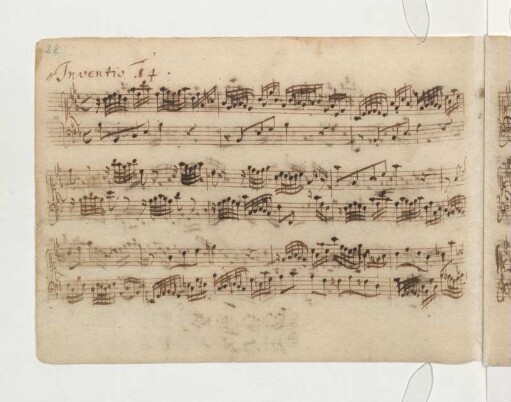 Inventionen; cemb; B-Dur; BWV 785