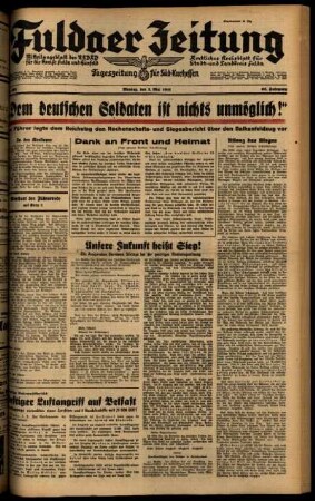 Ausgabe vom Montag, den 05. Mai 1941.