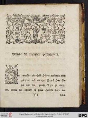 Vorrede des englischen Herausgebers