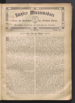 3. Heft. 39. Jahrgang. Dezember 1911