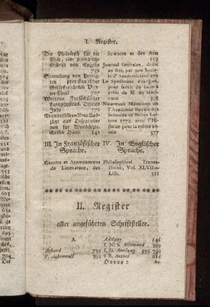 II. Register aller angeführten Schriftsteller.