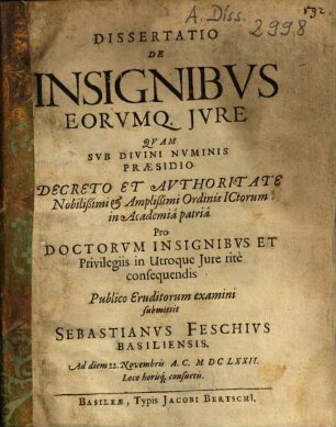 De insignibus eorumque iure