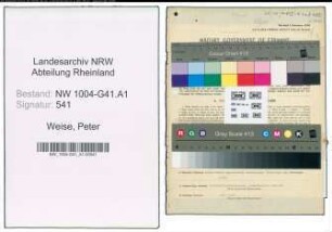 Entnazifizierung Peter Weise , geb. 08.07.1892 (Polizist)