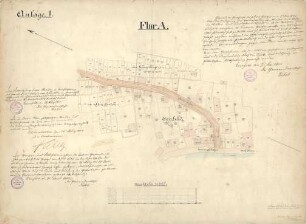 Baufluchtlinienplan der Gartenstraße, Flur A, Im alten Garten