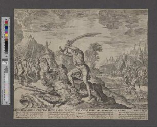 [David schlägt Goliath den Kopf ab]