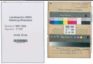 Entnazifizierung Ernst Arndt , geb. 13.03.1899 (Rangierer)