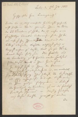 Brief an B. Schott's Söhne : 09.07.1867