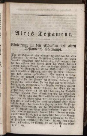 ALTES TESTAMENT.