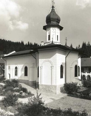 Agapia, Rumänien. Klosterkirche Kirche der heiligen Wojewoden (1642-1644)