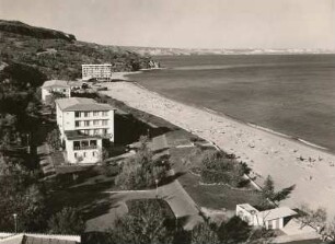 Bulgarien. Warna (Varna). Goldener Sand. Hotelbauten am Schwarzen Meer