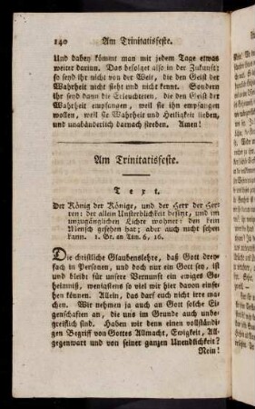 140-146, 16. Am Trinitatisfeste