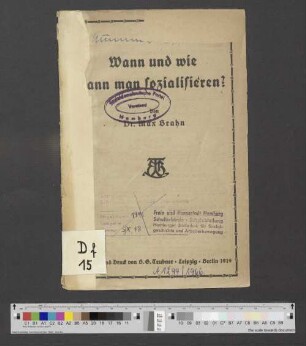 Wann und wie kann man sozialisieren?
