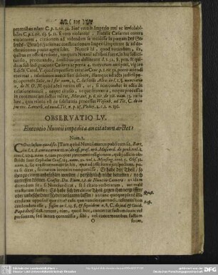 Observatio LV. Executio Nuncii impedita an citatum arctet?