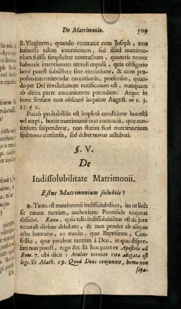 509-519, Estne Matrimonium solubile? Tanta est matrimonii ...
