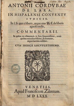 In L. Siquis a liberis atque ejus [Paragraph Paragraph]. ff. de liberis agnoscendis commentarii