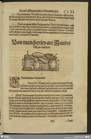Von mancherley art Mandelkäß zu machen
