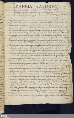 Bl. 3-6'. Ioannes Casimirus Rex Poloniae. Confirmatio Priuilegij Aurifabrorum Lublinensium.