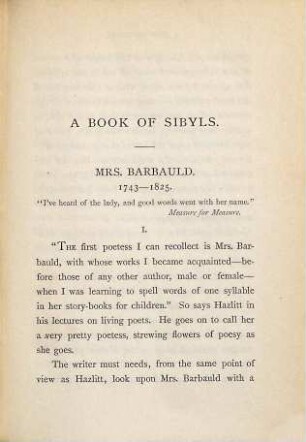 A book of sibyls