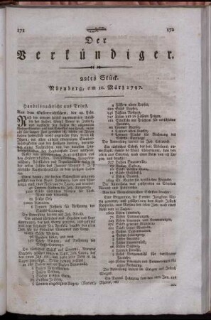 22tes Stück. Nürnberg, am 10. März 1797