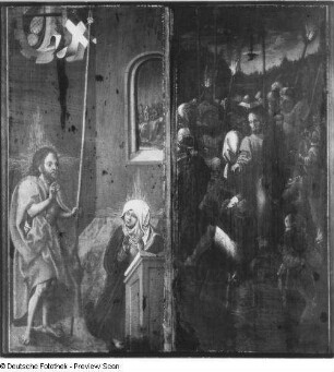 Christi Gefangennahme und Wiedererscheinung : Gemälde, 1957