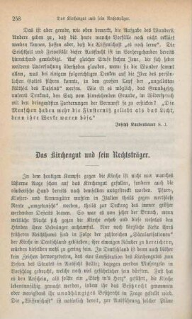 258-273 Das Kirchengut und seine Rechtsträger