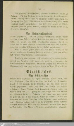 Gesundheitszustand