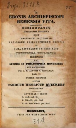 De Ebonis archiepiscopi remensis vita