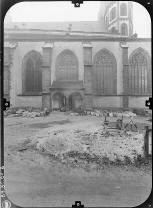 Görlitz. Peterskirche (Neubau 1425/1497, Türme 1889-1891). Nordseite (Teilansicht)
